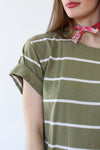 Moss Stripe Knit Dress