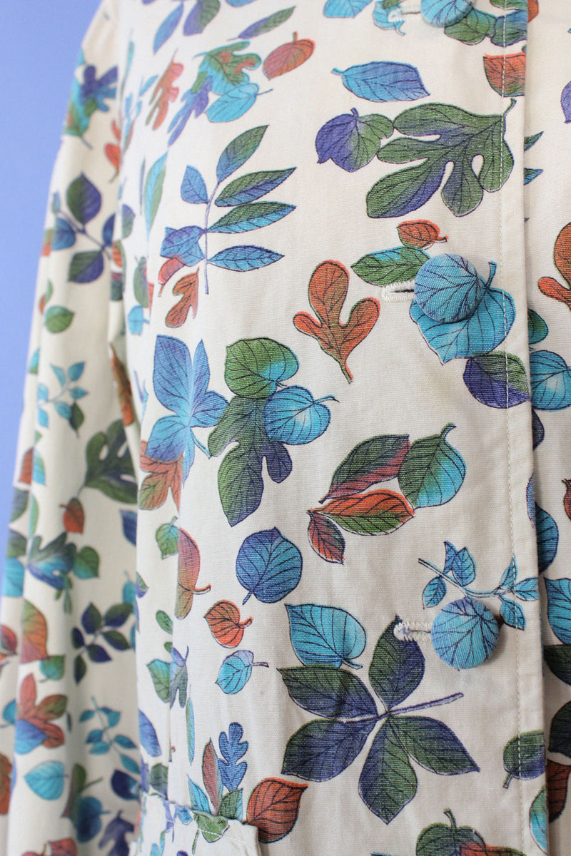 Leafy Print Pocket Shift M
