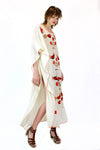 Embroidered Birds Caftan