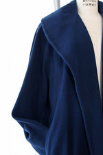 Navy Blue Cashmere Clutch Coat M/L