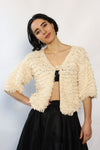 Shaggy Cream Cardi XS-M