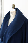 Navy Blue Cashmere Clutch Coat M/L