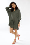 Olive Slouch Pool Dress