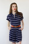 Navy Stripe Romper