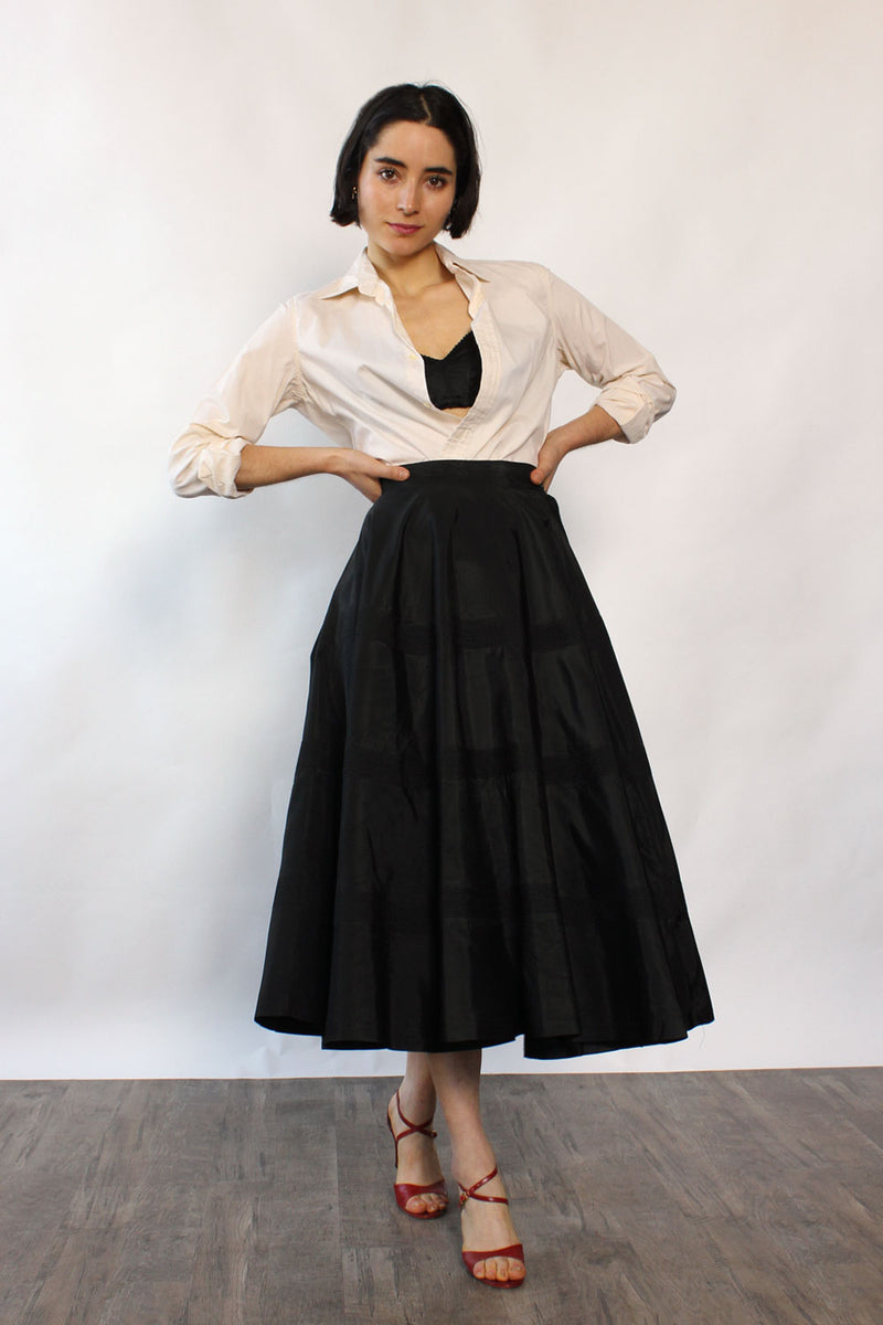 Full Circle Taffeta Skirt XS