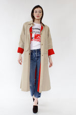 Bonnie Cashin Contrast Tent Trench M/L