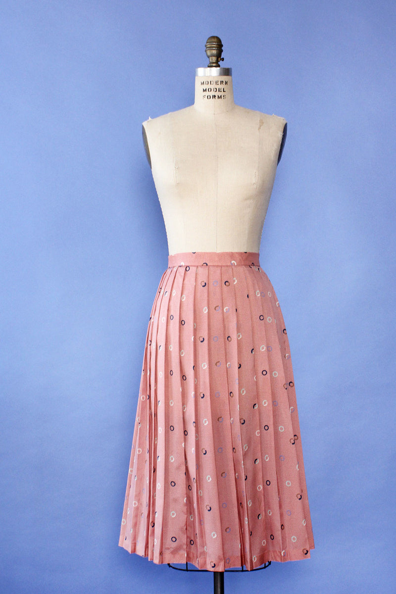 Carnation Pleated Skirt L