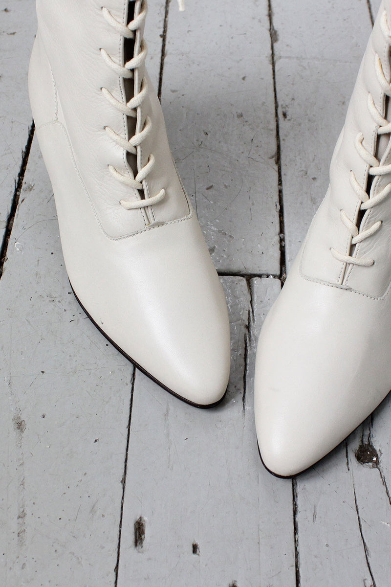 Ivory Granny Boots 6 1/2
