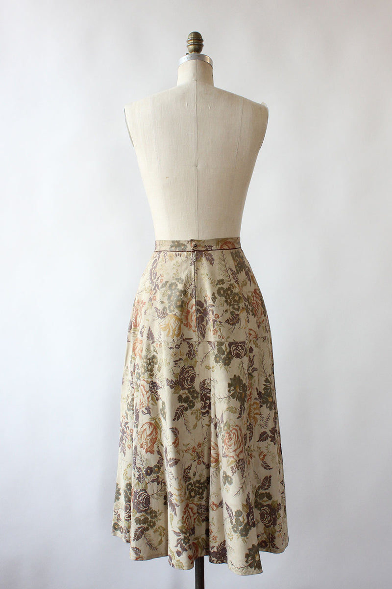 Roberto Cavalli Suede Floral 2 pc Set XS/S