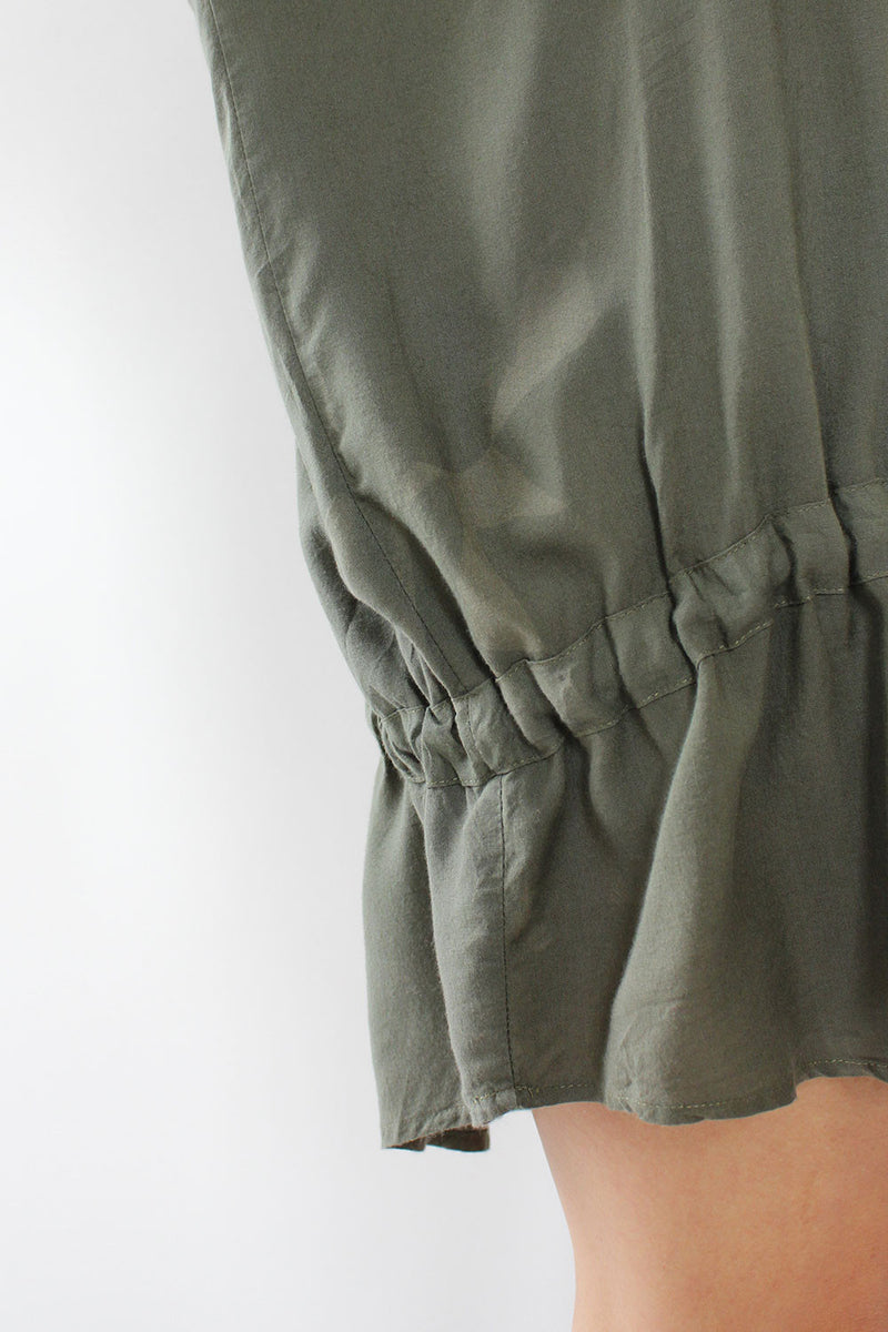 Olive Slouch Pool Dress
