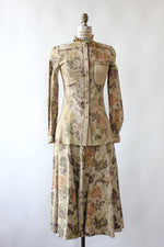 Roberto Cavalli Suede Floral 2 pc Set XS/S