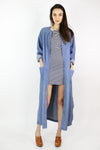 Denim Duster Coat L