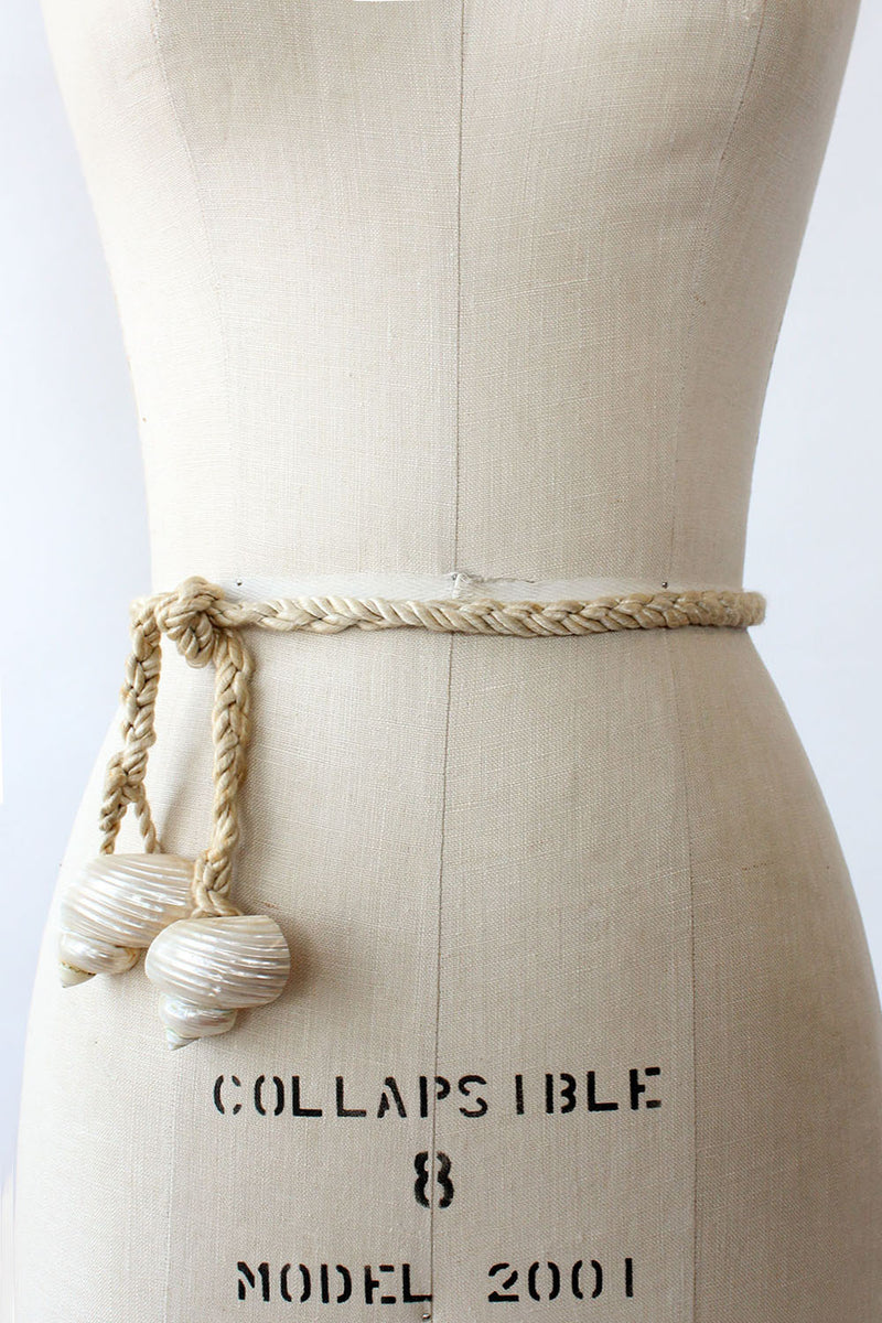 Seashell Rope Belt