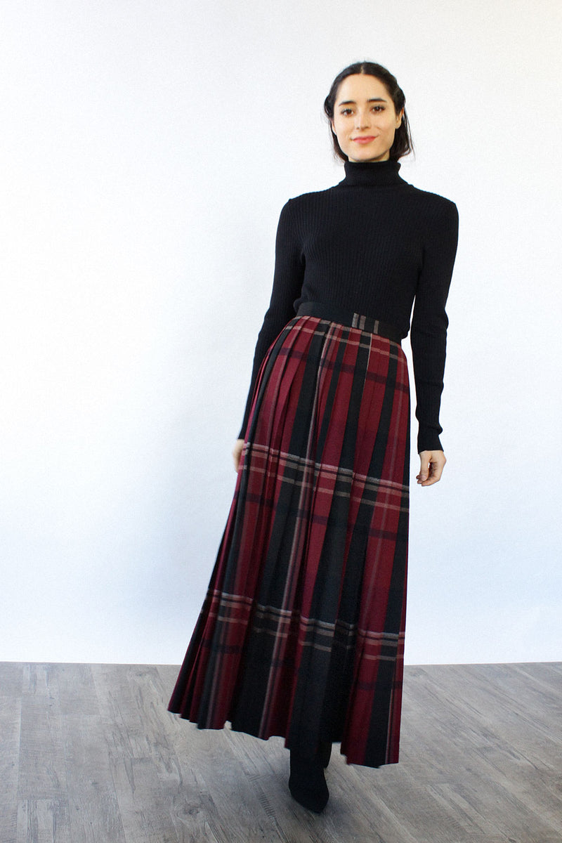 Evan Picone Pleated Maxi S/M
