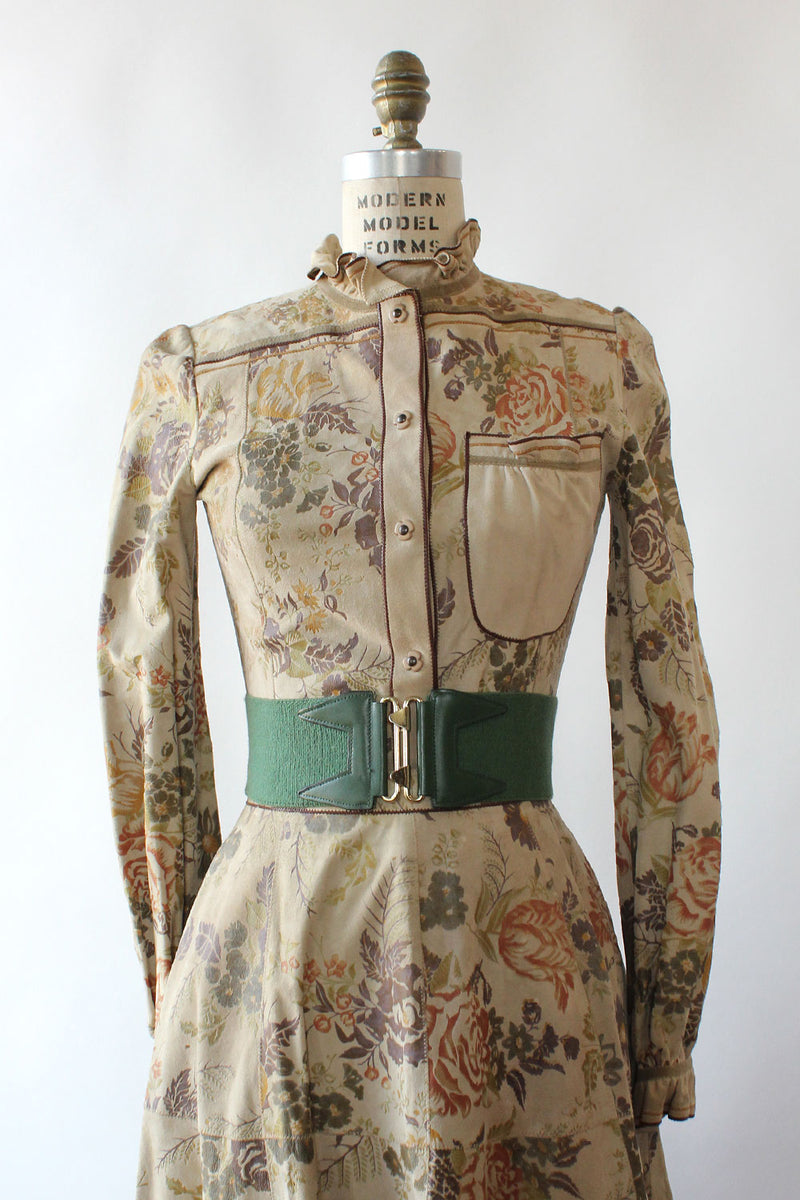 Roberto Cavalli Suede Floral 2 pc Set XS/S