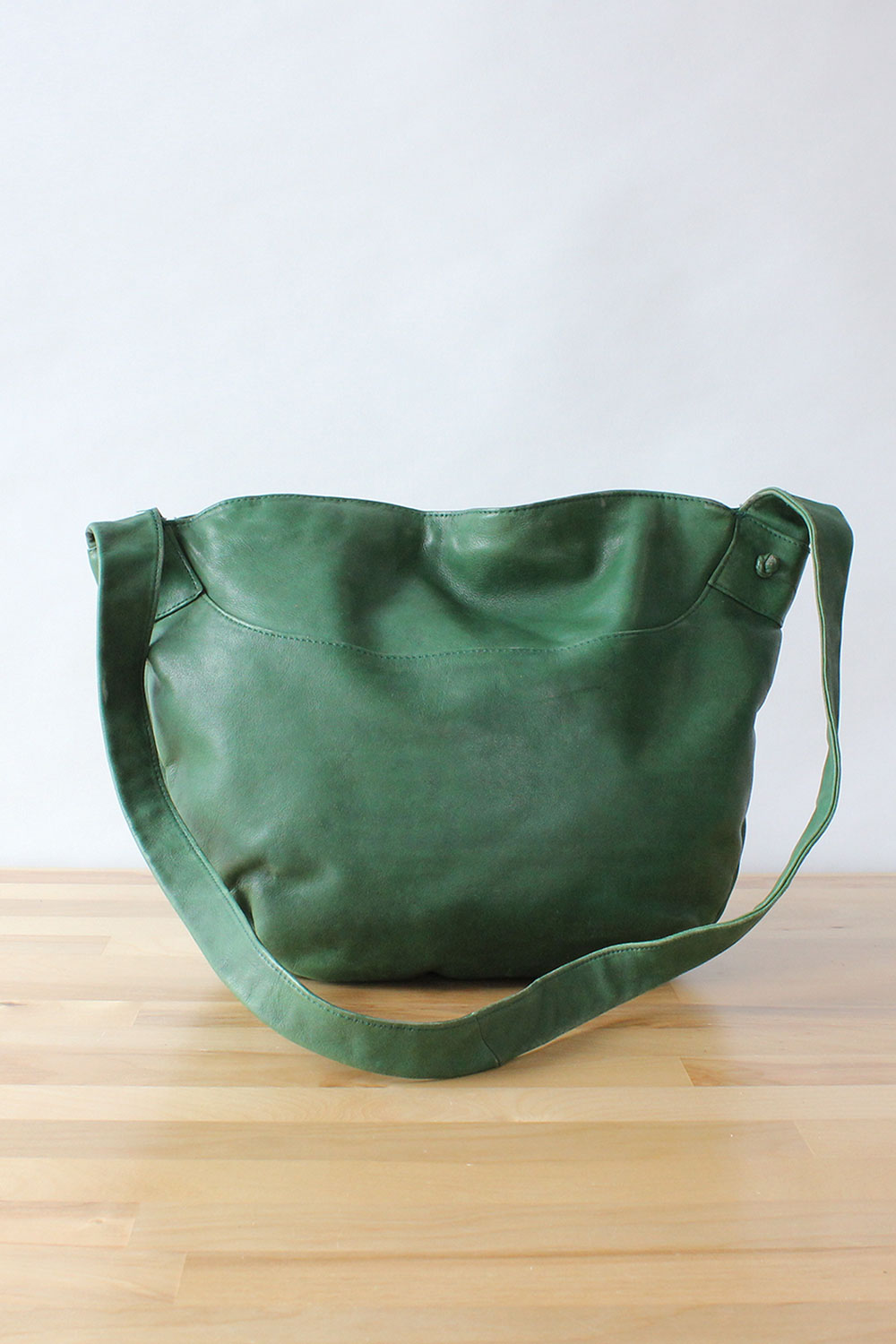 Forest Green Slouchy Leather Bag