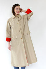 Bonnie Cashin Contrast Tent Trench M/L
