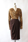 Chetta Leopard Knit Dress L