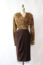 Chetta Leopard Knit Dress L