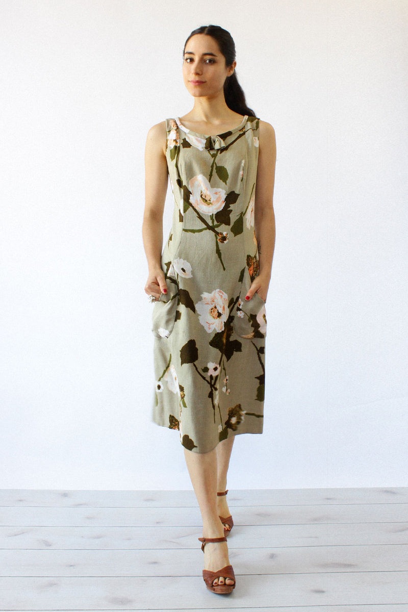 Sage Bloom Dress M