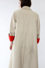 Bonnie Cashin Contrast Tent Trench M/L