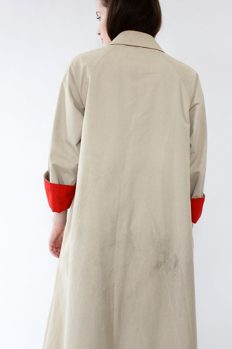 Bonnie Cashin Contrast Tent Trench M/L