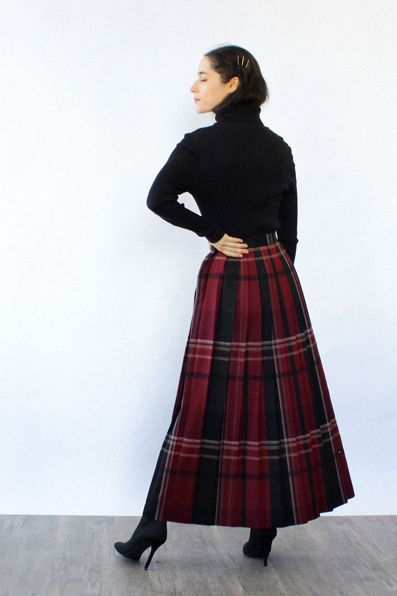 Evan Picone Pleated Maxi S/M