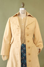 Butterscotch Seventies Fitted Maxi Trench XS