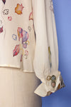 Carroll Hand Painted Silk Blouse S-L