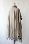 Oatmeal Wool Cape OS