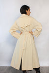 Ivory Wool Wrap Trench S/M