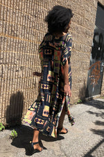 Gia Geometric Caftan