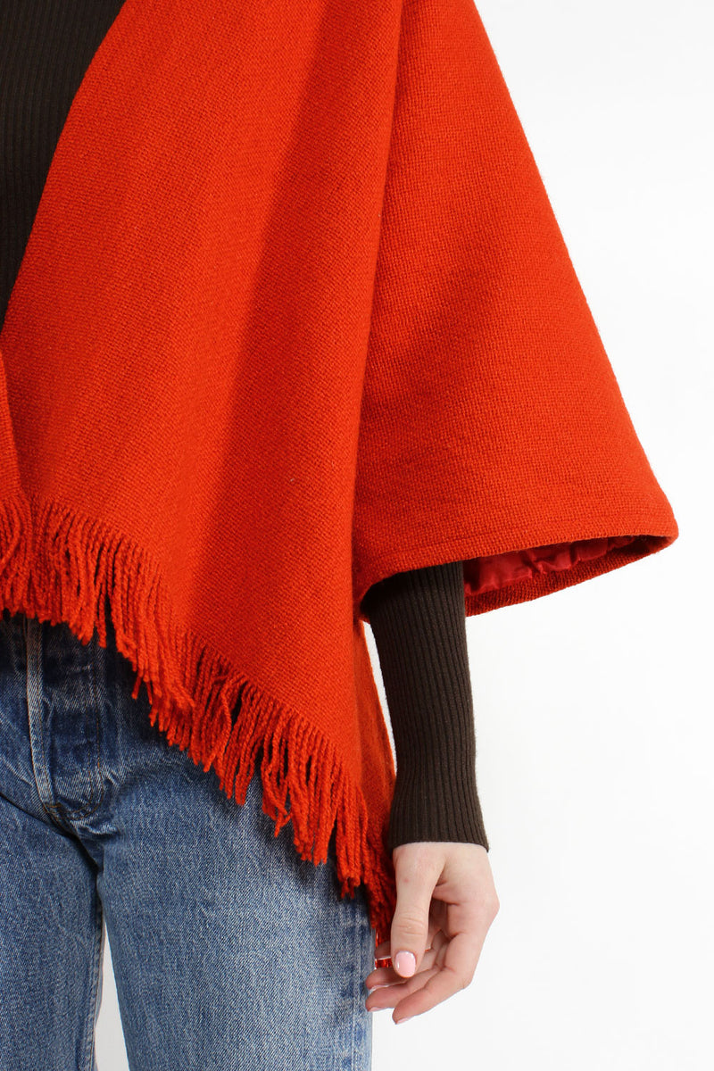 Burnt Orange Fringe Jacket S/M