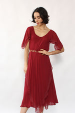 St. Simon Chiffon Drape Dress XS-M