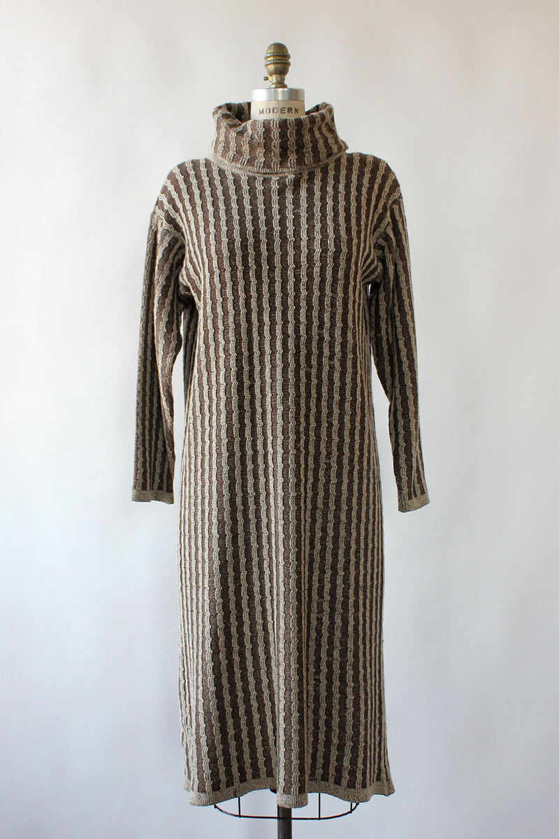 Cocoa Ribbed Sweaterdress S-L