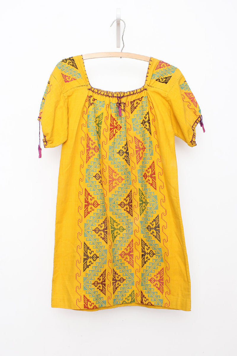 Marigold Cross Stitch Dress S