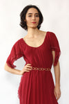 St. Simon Chiffon Drape Dress XS-M