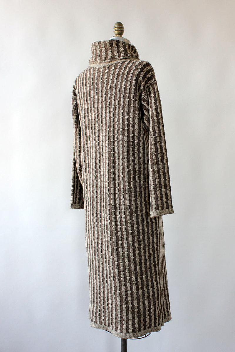 Cocoa Ribbed Sweaterdress S-L