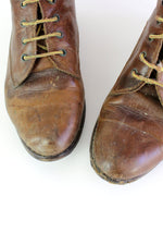 Lace Up Leather Boots 8