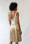 Butterscotch Pleated Plaid Skirt XS