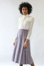 Lavender Ultrasuede Flared Skirt S