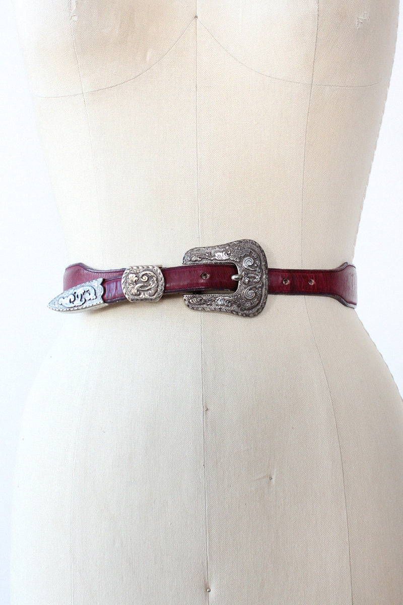 Justin Purple Western Belt XS-M