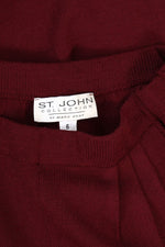 St John Aubergine Knit Pants S/M