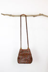 vintage woven leather bag