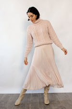 Ballet Pink Flared Slip Skirt S/M