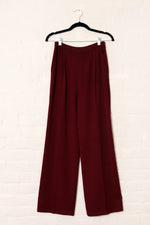 St John Aubergine Knit Pants S/M