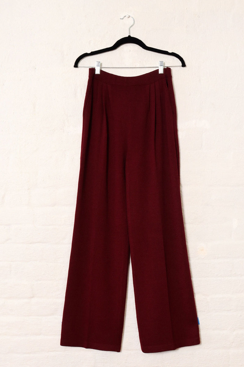 St John Aubergine Knit Pants S/M