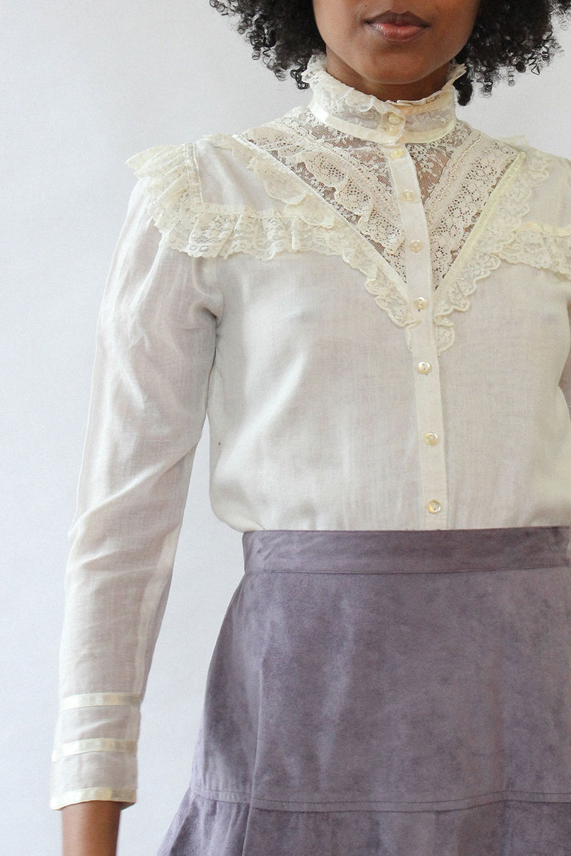 Gunne Sax Lace Top XS/S