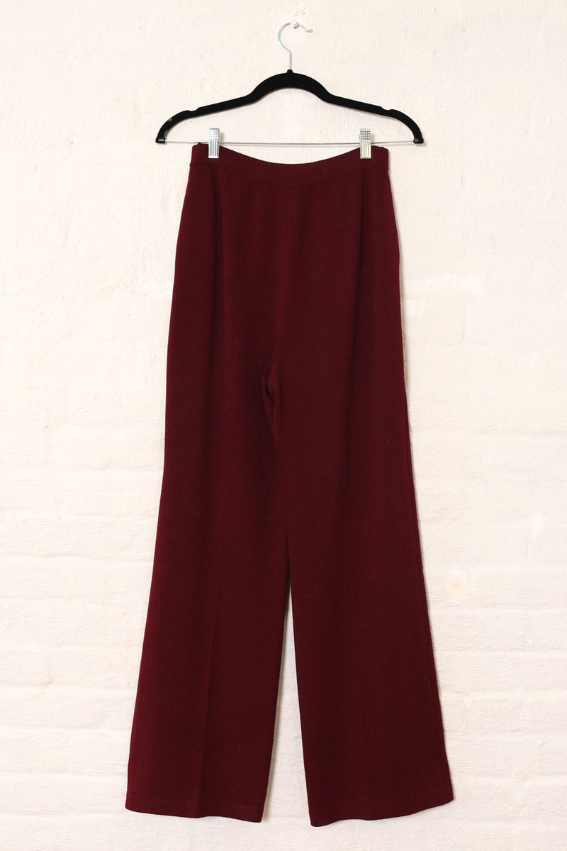 St John Aubergine Knit Pants S/M