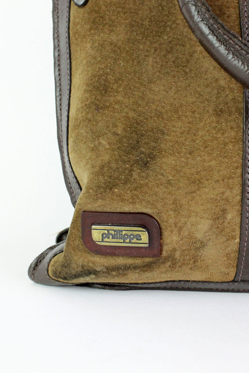 Phillippe suede & leather tote